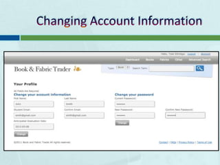 Changing Account Information