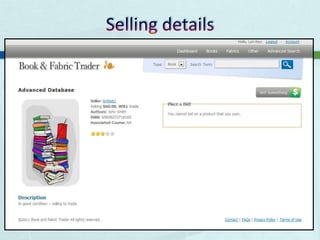 Selling details