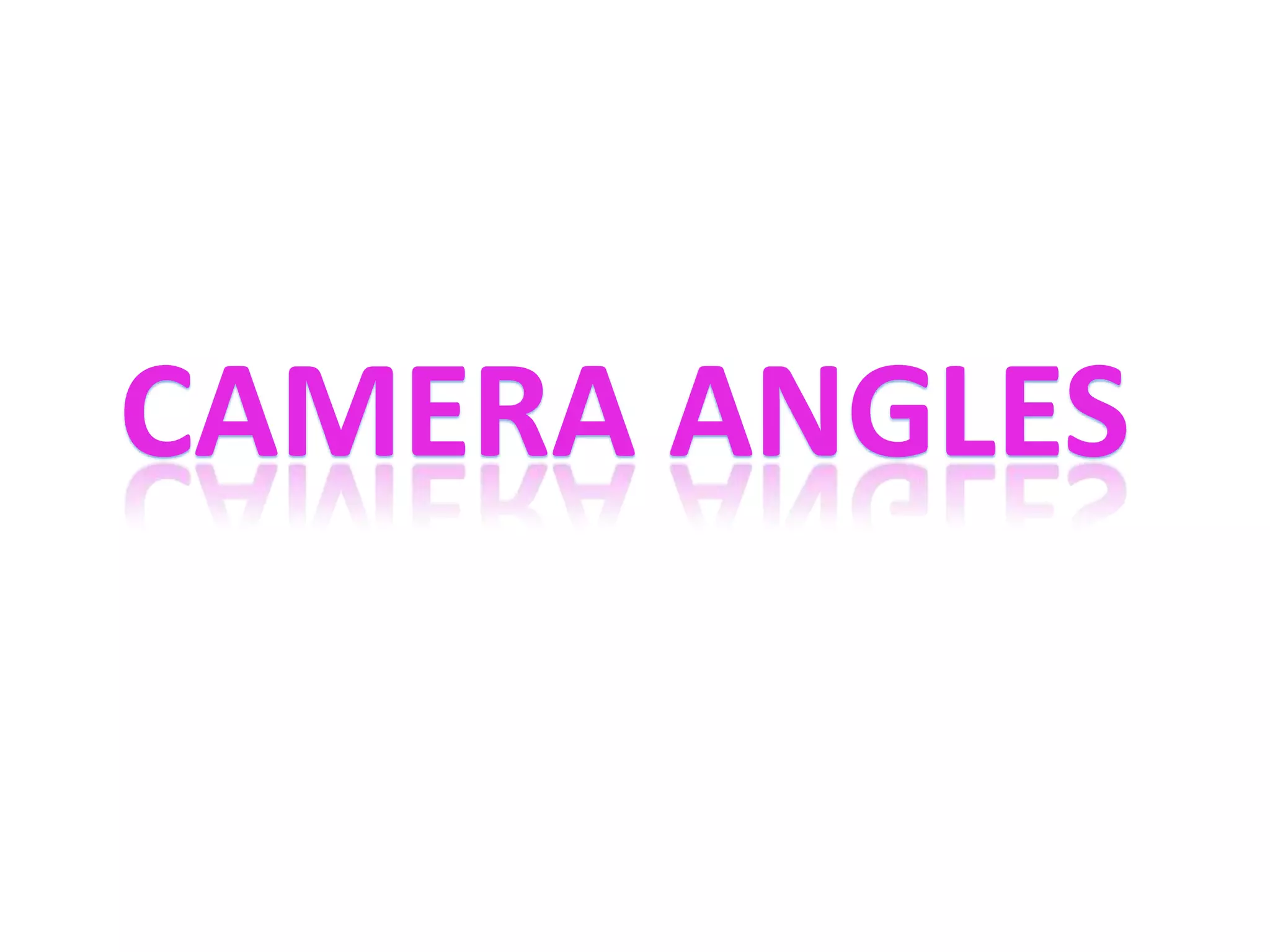 Camera angles