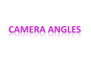 Camera angles