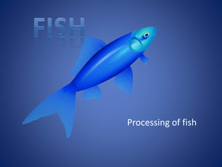 Processing of fish 
 