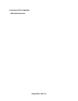Comprehensive Guide to Spanning Trees and Prim's Algorithm for MST | PDF