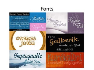 Fonts
 