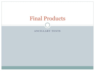 Final products | PPTX