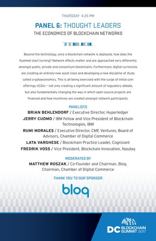 DC Blockchain Summit 2017 Program Guide | PDF