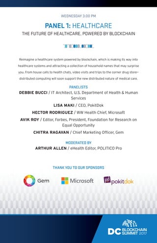 DC Blockchain Summit 2017 Program Guide | PDF
