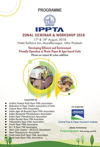 Programme of IPPTA Zonal Seminar & Workshop 2018