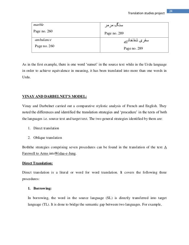 Translation Analysis Of A Farewell To Arms Written By Ernest Hemingw Translation Analysis Of A Farewell To Arms Written By Ernest Hemingw
