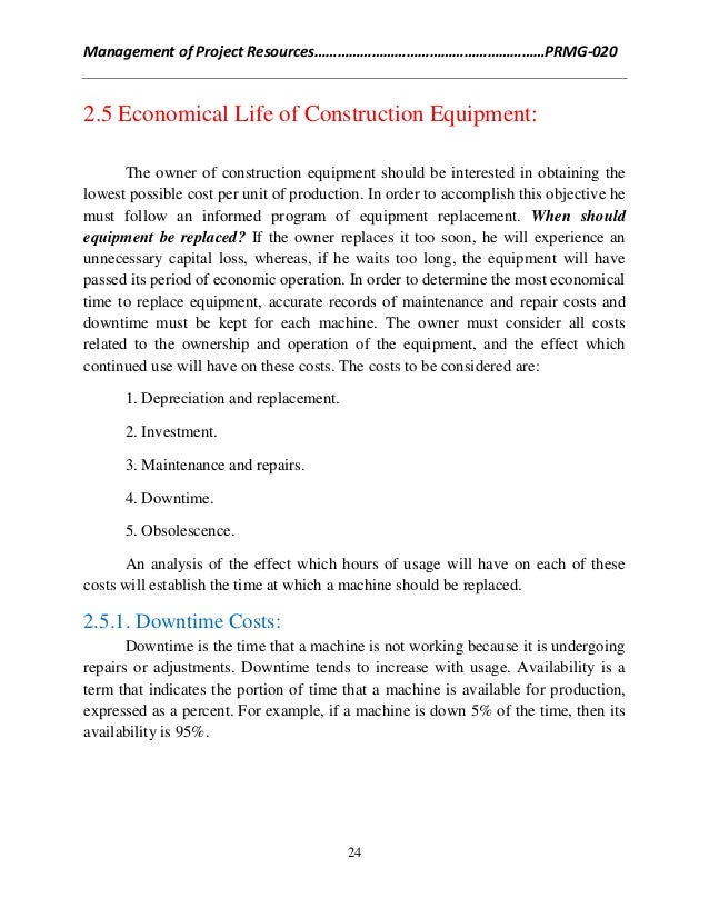 Construction Equipment Management