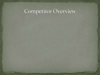Competitor Overview