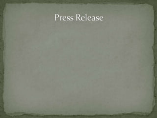 Press Release