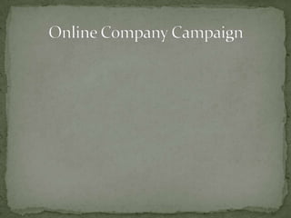 Online Company Campaign 