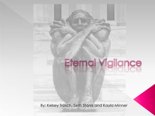 Eternal Vigilance By: Kelsey Trosch, Seth Stonis and Kayla Minner 