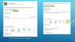 3. Fill in the information needed

 