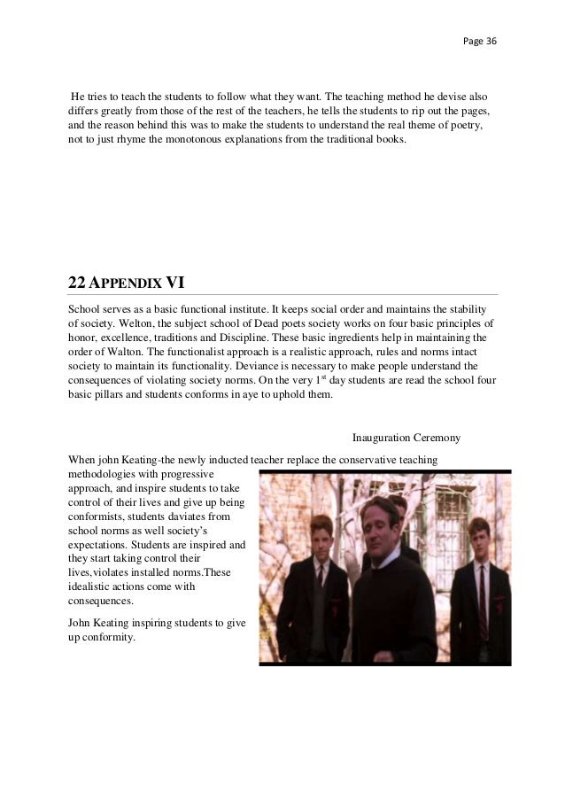 Dead poets society review essay
