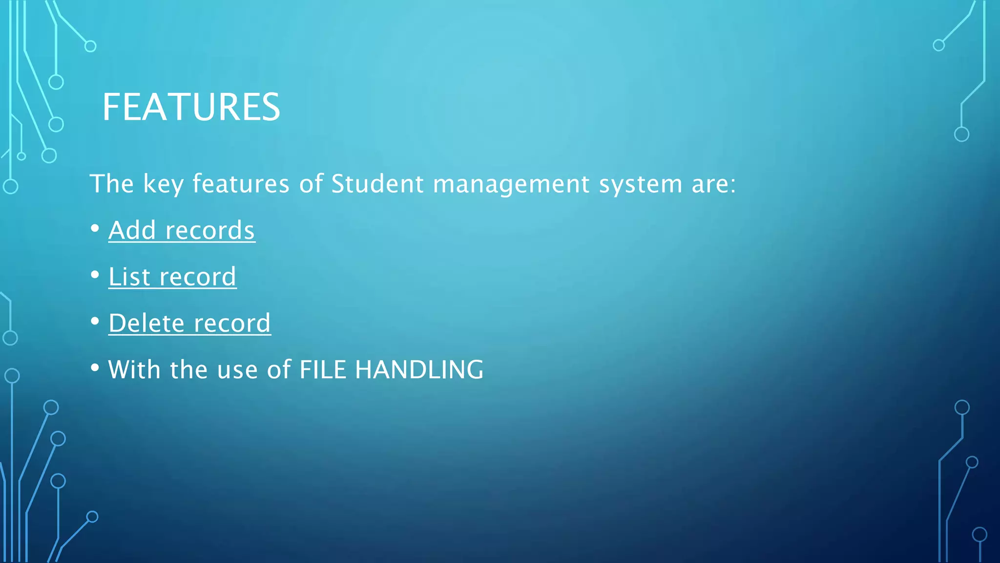 Project on Student information management system | PPTX