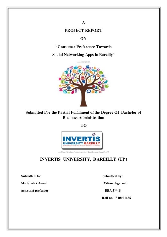 research project on consumer preference towards research project on consumer preference towards