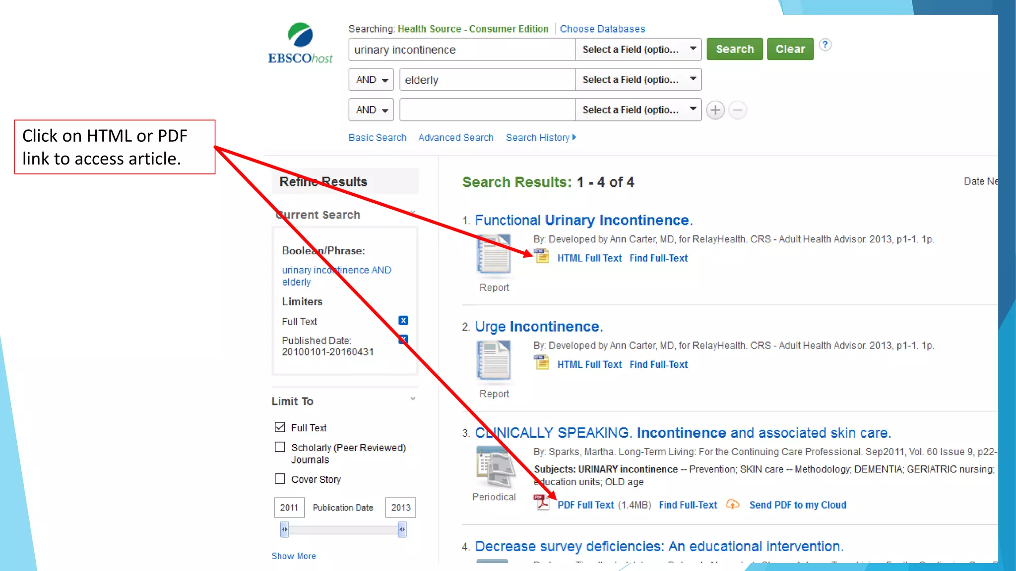 Click on HTML or PDF
link to access article.
 