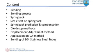 bending processes and springback | PPTX