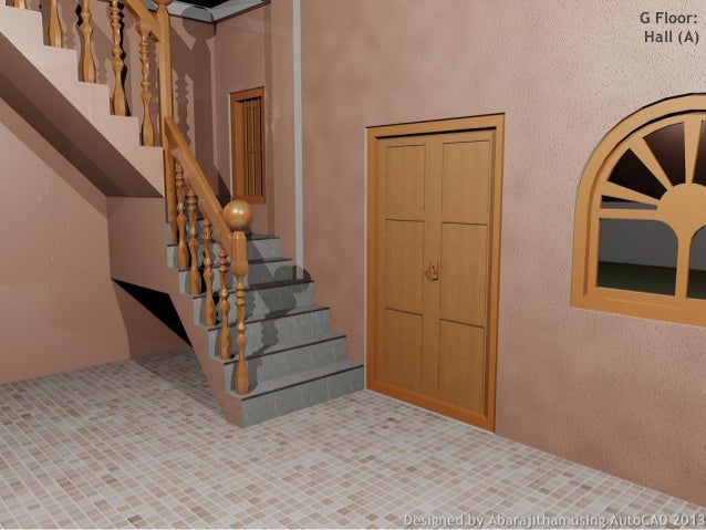 3 Story House In Autocad 3d