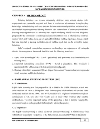 SEISMIC VULNERABILITY ASSESSMENT OF RESIDENTIAL BUILDINGS IN AGARTALA ...