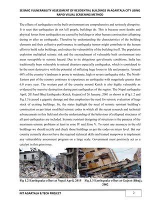 SEISMIC VULNERABILITY ASSESSMENT OF RESIDENTIAL BUILDINGS IN AGARTALA ...