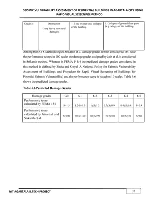 SEISMIC VULNERABILITY ASSESSMENT OF RESIDENTIAL BUILDINGS IN AGARTALA ...