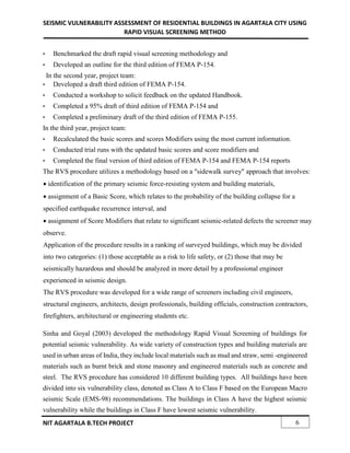 SEISMIC VULNERABILITY ASSESSMENT OF RESIDENTIAL BUILDINGS IN AGARTALA ...