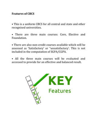 Choice Based Credit System CBCS | PDF