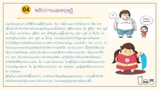 หลักการและทฤษฏี
เกณฑ์มาตรฐานสากลที่ใช้กาหนดผู้ที่มีภาวะอ้วน คือ การคานวณหาค่าดัชนีมวลกาย หรือ BMI
(นาหนักเป็นกิโลกรัมหารด้วยส่วนสูงเป็นเมตรยกกาลังสอง) ผู้ที่มีภาวะอ้วน คือ ผู้ที่มีค่า BMI อยู่ที่
30 ขึนไป อย่างไรก็ตาม ผู้ที่มีค่า BMI ทังที่อยู่ในกลุ่มนาหนักเกิน (BMI อยู่ที่ 25 ขึนไป) ไป
จนถึงอยู่ในภาวะอ้วน (BMI อยู่ที่ 30 ขึนไป) ควรระมัดระวังเกี่ยวกับปัญหาสุขภาพเป็นพิเศษ
หากไม่ได้มีรูปร่างหรือมีส่วนเกินในร่างกายที่มากเกินไปจนก่อปัญหา แต่กลับมีค่า BMI มากกว่า 25
ก็สามารถตรวจสอบกับแพทย์หรือเจ้าหน้าที่ทางการแพทย์ได้ เพราะในบางราย นาหนักตัวที่มากไม่
ได้มาจากไขมันที่สะสม แต่เป็นกล้ามเนือจากการออกกาลังกายหรือการเล่นกีฬา เนื่องจากค่าที่ได้
จาก BMI เป็นค่าโดยประมาณในการอ้างถึงมวลไขมัน แต่ไม่ได้เป็นค่าที่วัดมวลไขมันได้โดยตรง
อีกวิธีหนึ่งที่ใช้ตรวจหาภาวะอ้วน คือ การตรวจวัดรอบเอว โดยผู้ที่อยู่ในภาวะอ้วนที่เสี่ยงต่อการเกิด
โรคและปัญหาสุขภาพ คือ ผู้ชายที่มีรอบเอวเกินกว่า 90 เซนติเมตร และผู้หญิงที่มีรอบเอวเกินกว่า
80 เซนติเมตร
ผู้ที่อยู่ในภาวะอ้วนหรือมีนาหนักเกิน ควรศึกษาหาข้อมูลเพื่อดูแลสุขภาพตนเอง ควบคุมนาหนักตัว
หรือปรึกษาแพทย์เพื่อวางแผนการรักษาควบคุม ก่อนจะเผชิญปัญหาสุขภาพที่รุนแรงขึน
04
 