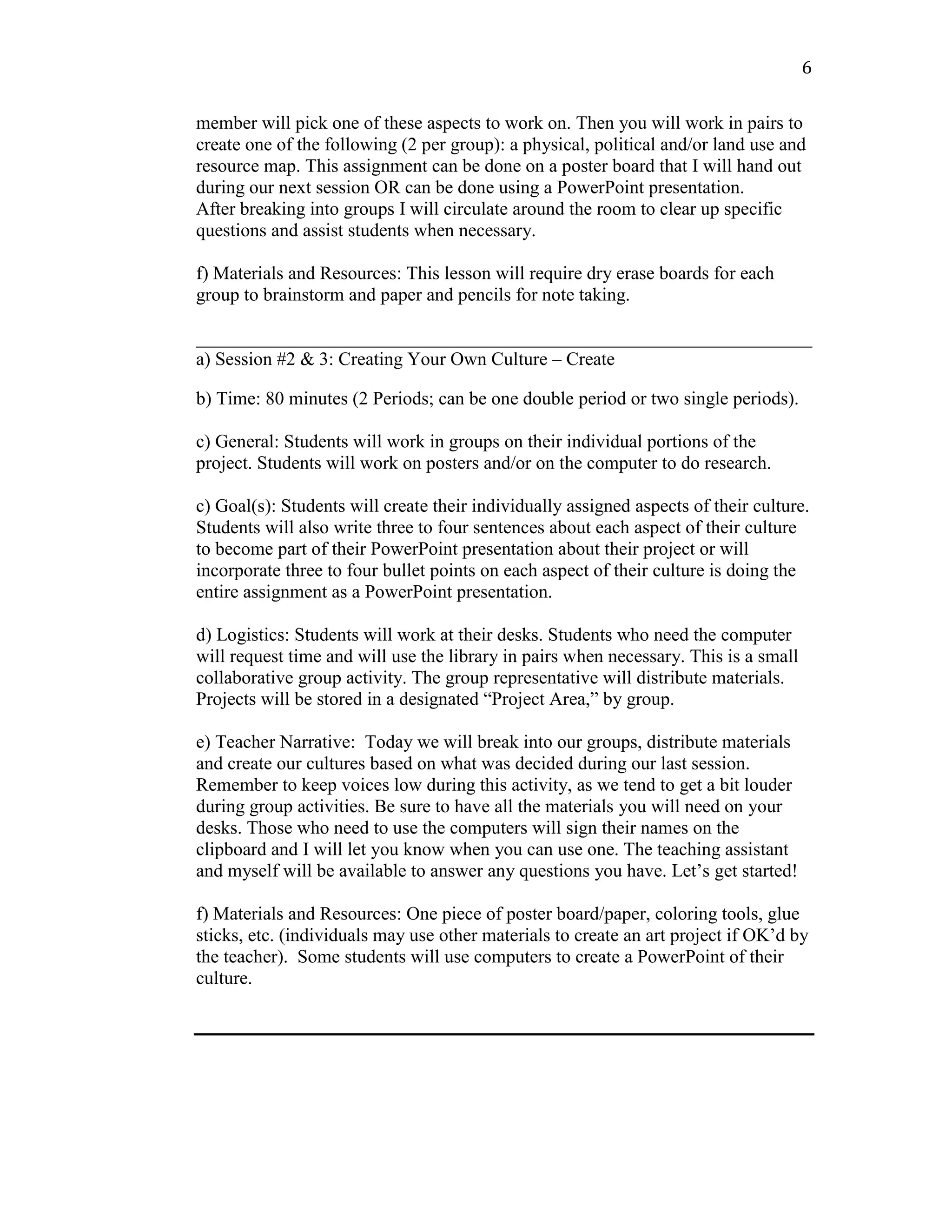 Final project creatingyourownculture