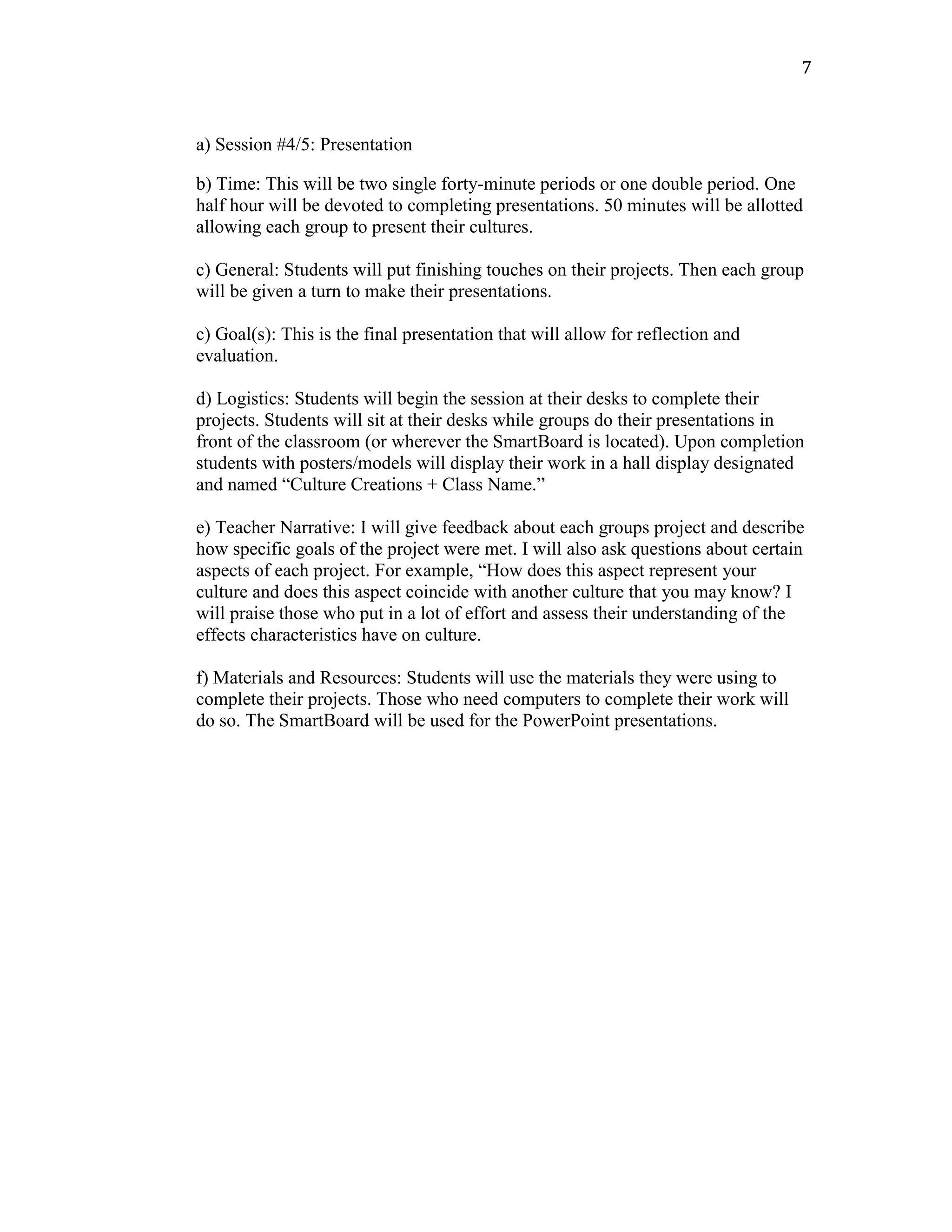 Final project creatingyourownculture