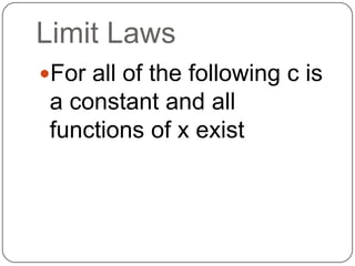 Final project limits | PPTX