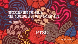 UNDERSTANDING THE BRAIN:
THE NEUROBIOLOGY OF EVERYDAY LIFE
-FINAL PROJECT
PTSD
- L. Marina Clementia
 