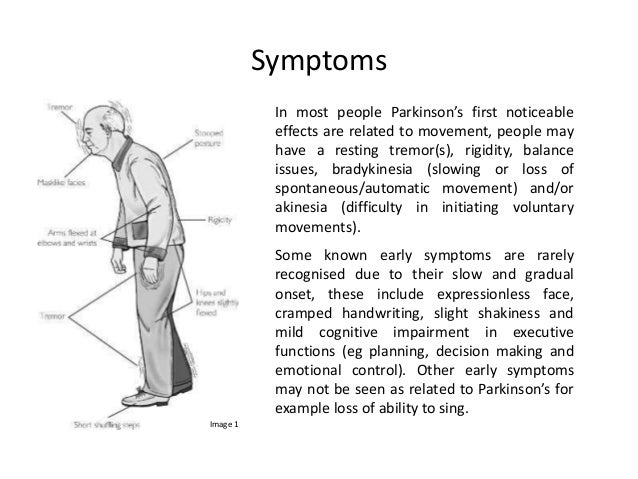 early parkinson symptoms
