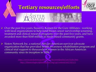 African American Women with Breast Cancer | PPT