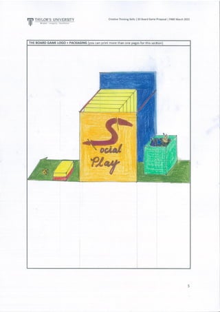 Final Project 3D Board Game Design (Part A) | PDF