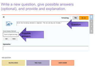 Socrative Examples How to use Socrative | PPTX
