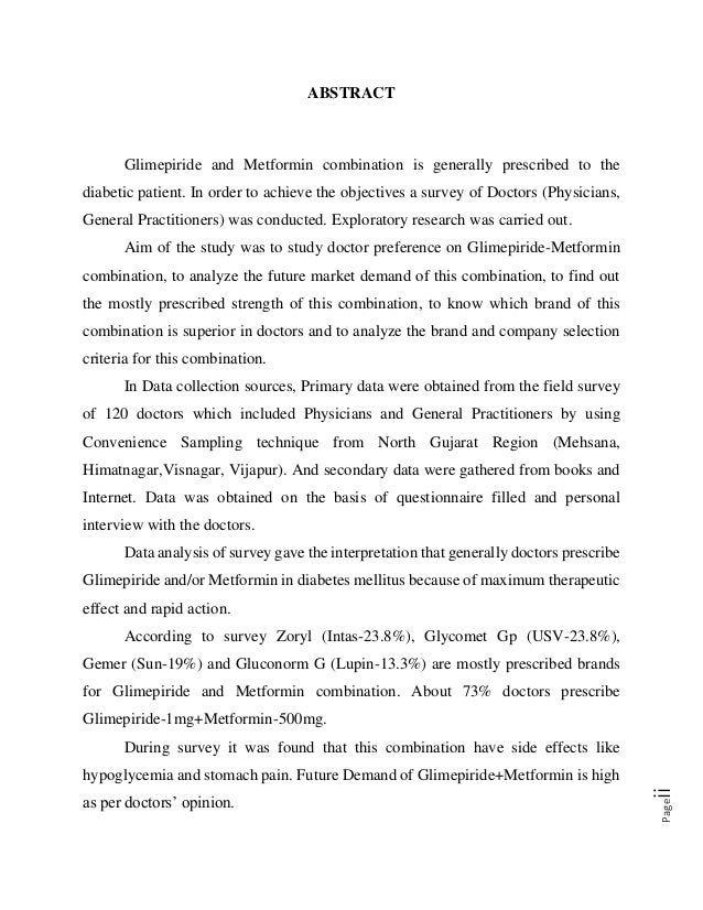 Glimepiride And Metformin Combination