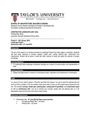 SCHOOL OF ARCHITECTURE, BUILDING & DESIGN
Research Unit for Modern Architecture Studies in Southeast Asia
Foundation of Na...