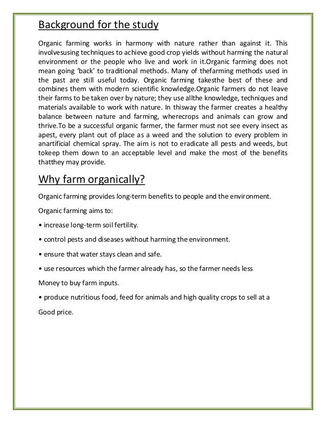 Is Organic Food Really Organic Aims And Objectives Is Organic Food Really Organic Aims And Objectives