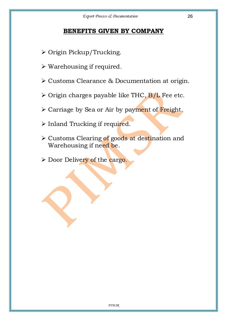 Custom clearance business plan