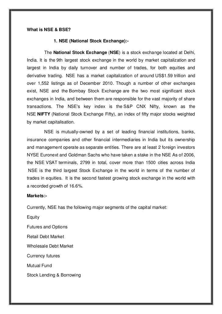 analysis of equity market