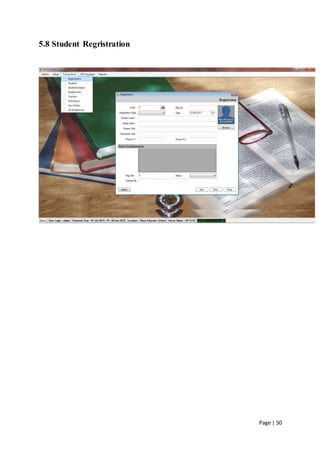 Page | 50
5.8 Student Regristration
 