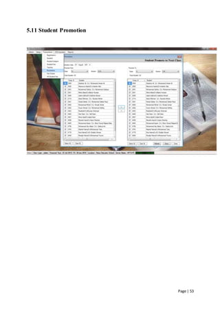 Page | 53
5.11 Student Promotion
 