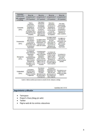 8
Seguimiento y difusión
 Twinspace
 Project’s Diary (blog y/o wiki)
 Twitter
 Página web de los centros educativos
 