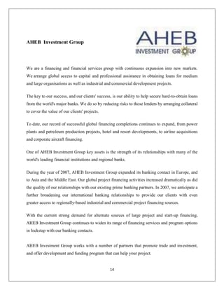 GrantGrants are funding given to businesses for programs or services that benefit the community or public at large. Grants can be given by the government or private firms. For example a grant may be given to open a new factory where unemployment is high.<br />Venture capitalVenture capital is the capital that is contributed at the initial stages of an uncertain business. The chance of failure of the business is great while there is also a possibility of providing higher than average return for the investor. The investor expects to have some influence over the business.<br />FactoringThis is where the factoring company pays a proportion of the sales invoice of the business within a short time-frame to the business. The remainder of the money is paid to the business when the factoring company receives the money from the business’s debtor. The remainder of the money will be paid only after deducting the factoring company’s service charges. Some factoring companies even offer to maintain the sales ledger of the business. <br />Factoring is of two types: <br />Recourse factoring and 