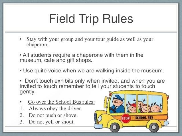 field trip rules read aloud