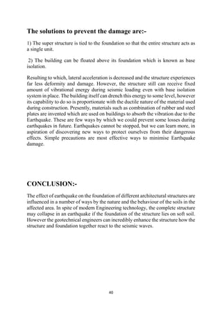 Failure of foundation due to earthquake | PDF