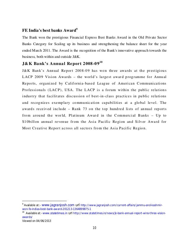 Customer Satisfaction Towards J K Ban!   k By Ishfaq Ahmed Reshi - 